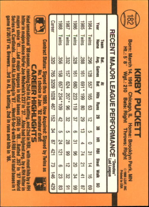 A9832- 1989 Donruss Baseball Cards 1-250 +Rookies -You Pick- 15+ FREE US SHIP - Picture 363 of 497