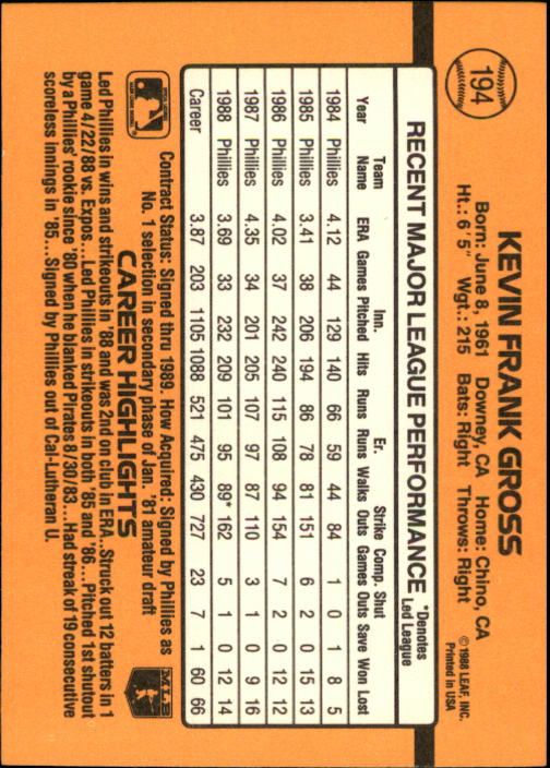 A9832- 1989 Donruss Baseball Cards 1-250 +Rookies -You Pick- 15+ FREE US SHIP - Picture 387 of 497