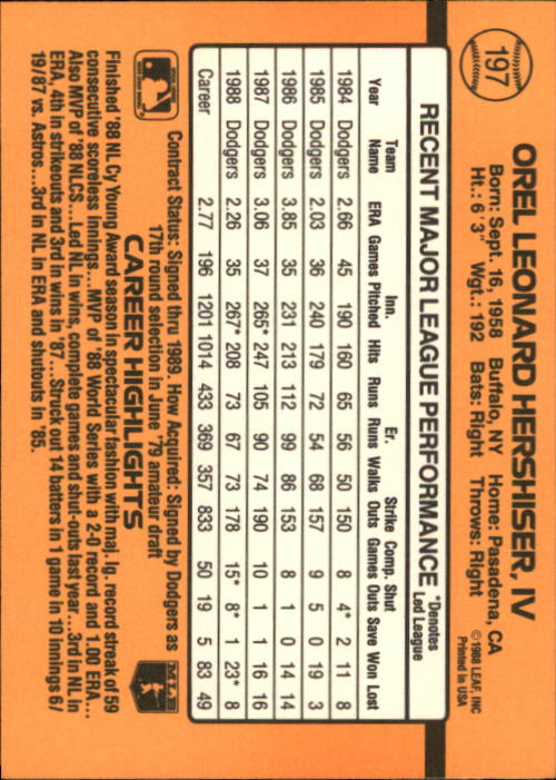 A9832- 1989 Donruss Baseball Cards 1-250 +Rookies -You Pick- 15+ FREE US SHIP - Picture 393 of 497