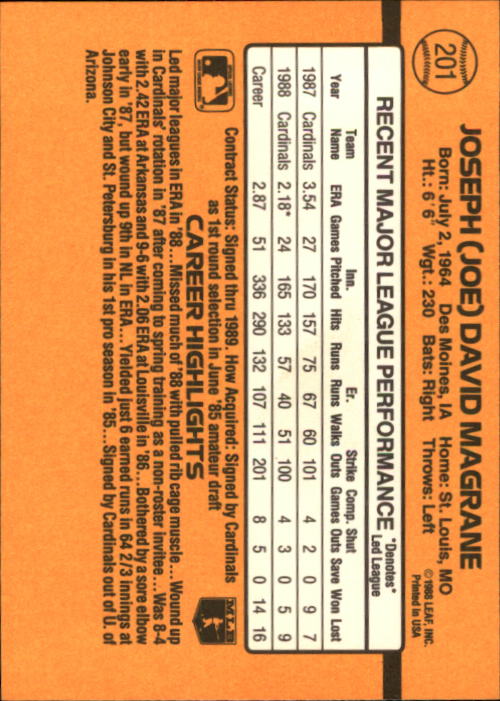 A9832- 1989 Donruss Baseball Cards 1-250 +Rookies -You Pick- 15+ FREE US SHIP - Picture 401 of 497