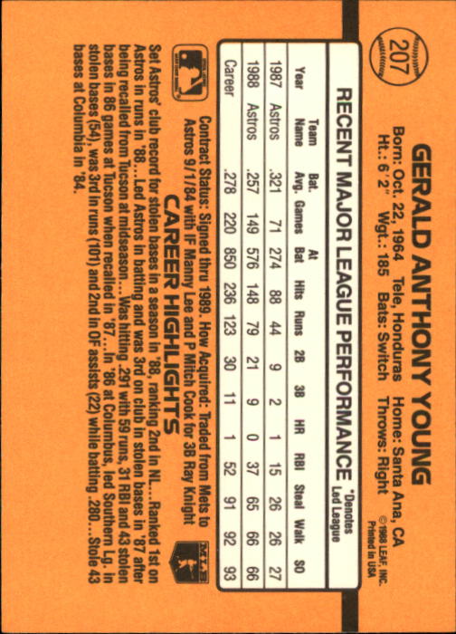 A9832- 1989 Donruss Baseball Cards 1-250 +Rookies -You Pick- 15+ FREE US SHIP - Picture 413 of 497