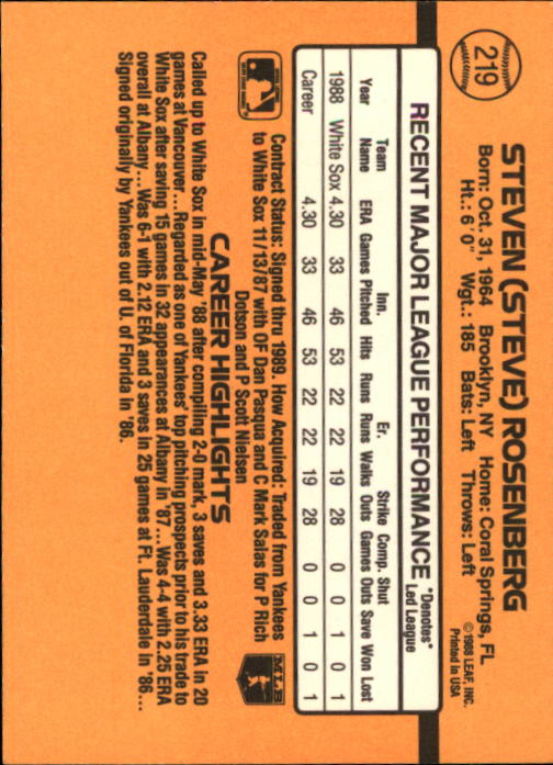 A9832- 1989 Donruss Baseball Cards 1-250 +Rookies -You Pick- 15+ FREE US SHIP - Picture 435 of 497