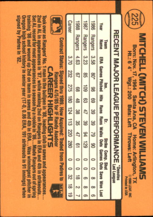 A9832- 1989 Donruss Baseball Cards 1-250 +Rookies -You Pick- 15+ FREE US SHIP - Picture 447 of 497