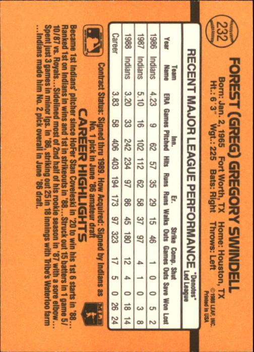 A9832- 1989 Donruss Baseball Cards 1-250 +Rookies -You Pick- 15+ FREE US SHIP - Picture 461 of 497
