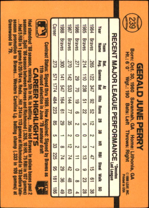 A9832- 1989 Donruss Baseball Cards 1-250 +Rookies -You Pick- 15+ FREE US SHIP - Picture 475 of 497