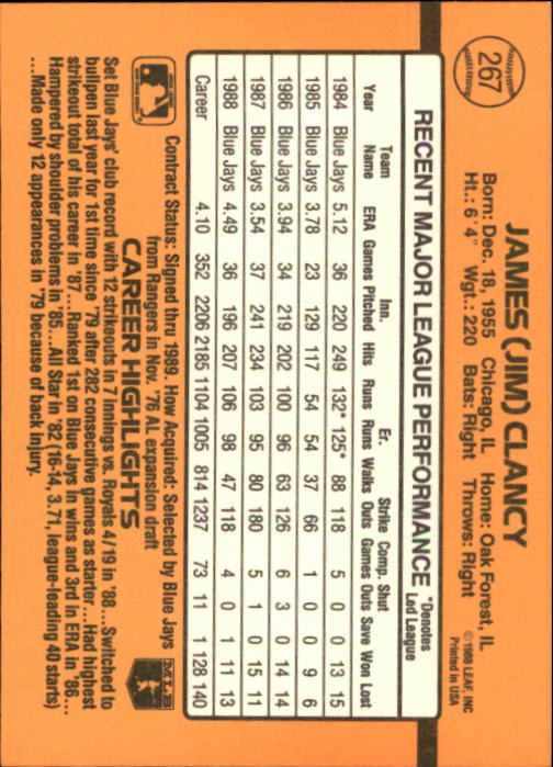 A9832- 1989 Donruss Baseball #'s 251-500 +Rookies -You Pick- 15+ FREE US SHIP - Picture 35 of 501