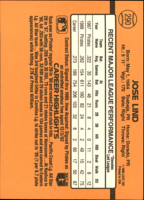 A9832- 1989 Donruss Baseball #'s 251-500 +Rookies -You Pick- 15+ FREE US SHIP - Picture 81 of 501