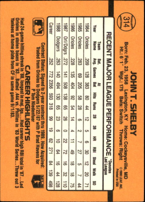 A9832- 1989 Donruss Baseball #'s 251-500 +Rookies -You Pick- 15+ FREE US SHIP - Picture 129 of 501