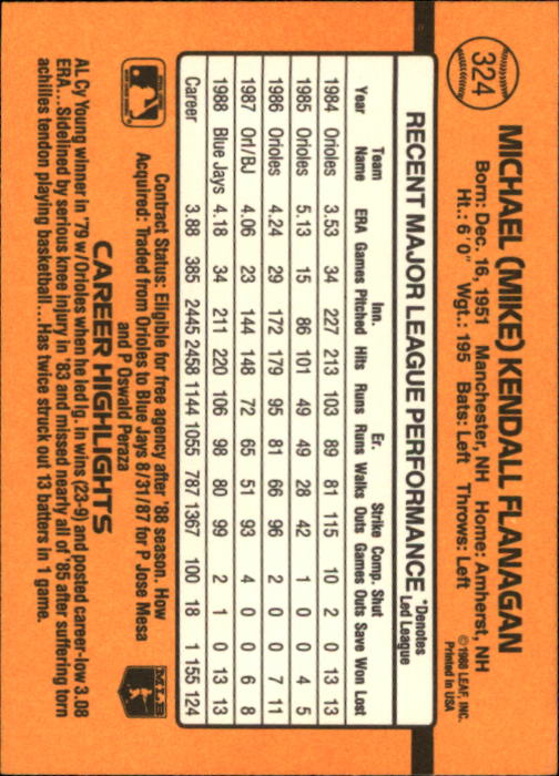 A9832- 1989 Donruss Baseball #'s 251-500 +Rookies -You Pick- 15+ FREE US SHIP - Picture 149 of 501
