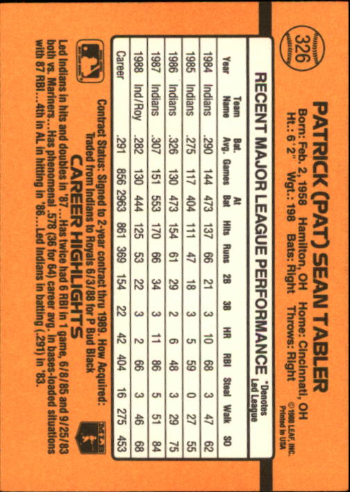 A9832- 1989 Donruss Baseball #'s 251-500 +Rookies -You Pick- 15+ FREE US SHIP - Picture 153 of 501