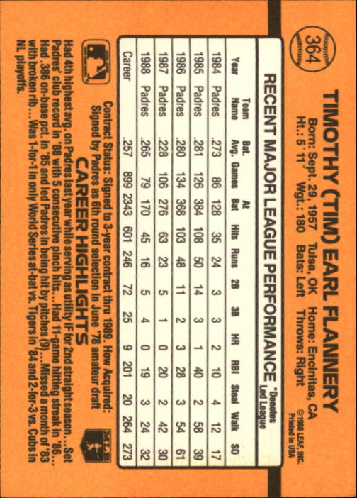 A9832- 1989 Donruss Baseball #'s 251-500 +Rookies -You Pick- 15+ FREE US SHIP - Picture 229 of 501
