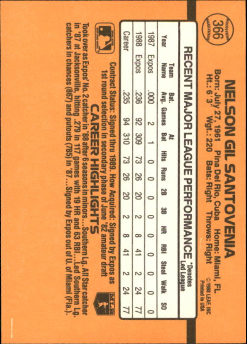 A9832- 1989 Donruss Baseball #'s 251-500 +Rookies -You Pick- 15+ FREE US SHIP - Picture 233 of 501
