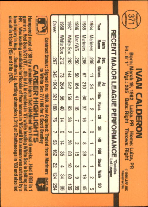 A9832- 1989 Donruss Baseball #'s 251-500 +Rookies -You Pick- 15+ FREE US SHIP - Picture 243 of 501