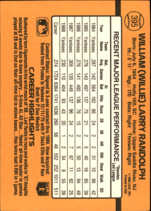 A9832- 1989 Donruss Baseball #'s 251-500 +Rookies -You Pick- 15+ FREE US SHIP - Picture 291 of 501