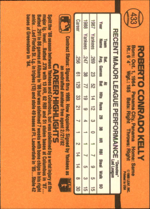 A9832- 1989 Donruss Baseball #'s 251-500 +Rookies -You Pick- 15+ FREE US SHIP - Picture 367 of 501