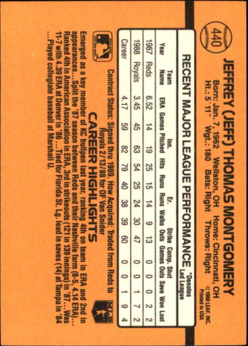 A9832- 1989 Donruss Baseball #'s 251-500 +Rookies -You Pick- 15+ FREE US SHIP - Picture 381 of 501