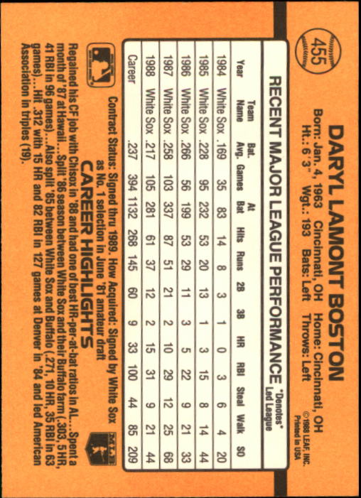 A9832- 1989 Donruss Baseball #'s 251-500 +Rookies -You Pick- 15+ FREE US SHIP - Picture 411 of 501