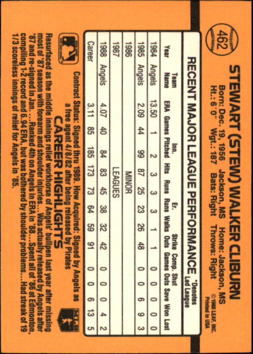 A9832- 1989 Donruss Baseball #'s 251-500 +Rookies -You Pick- 15+ FREE US SHIP - Picture 425 of 501