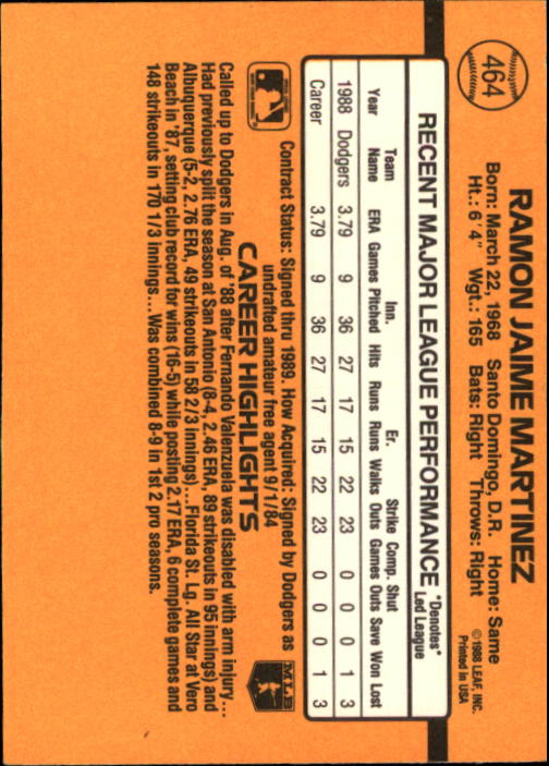 A9832- 1989 Donruss Baseball #'s 251-500 +Rookies -You Pick- 15+ FREE US SHIP - Picture 429 of 501
