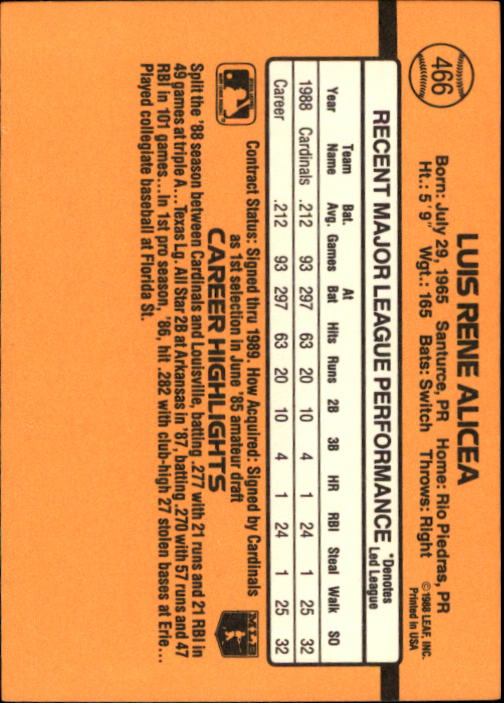 A9832- 1989 Donruss Baseball #'s 251-500 +Rookies -You Pick- 15+ FREE US SHIP - Picture 433 of 501