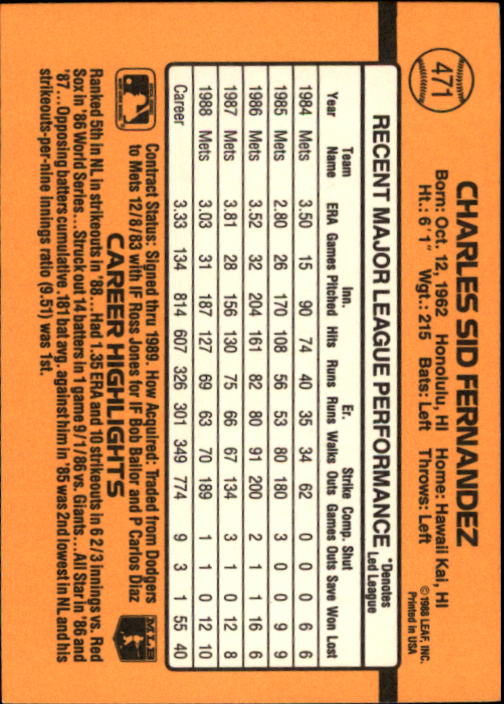 A9832- 1989 Donruss Baseball #'s 251-500 +Rookies -You Pick- 15+ FREE US SHIP - Picture 443 of 501
