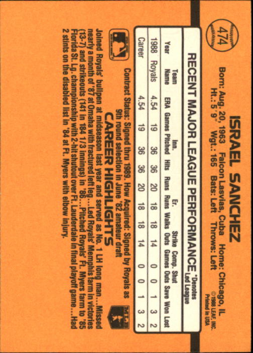 A9832- 1989 Donruss Baseball #'s 251-500 +Rookies -You Pick- 15+ FREE US SHIP - Picture 449 of 501