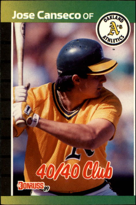 1989 Donruss #643 Jose Canseco/40-40 Club