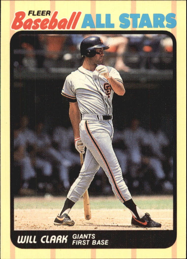 1989 Fleer Baseball All-Stars #6 Will Clark