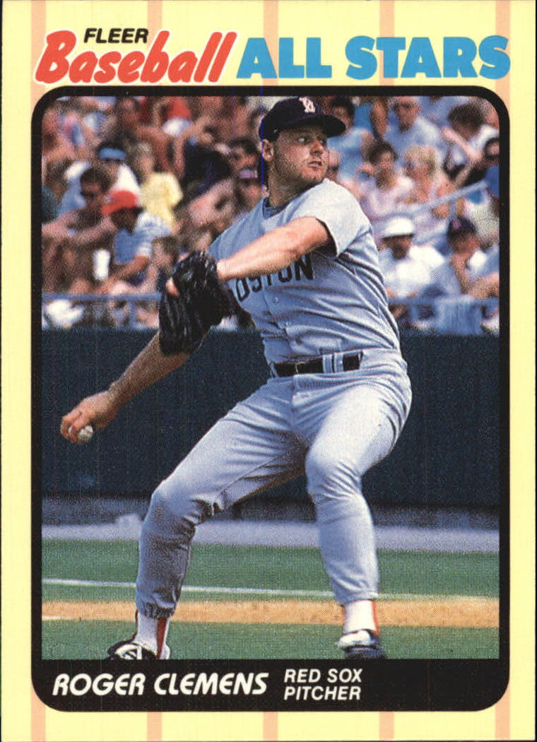 1989 Fleer Baseball All-Stars #7 Roger Clemens