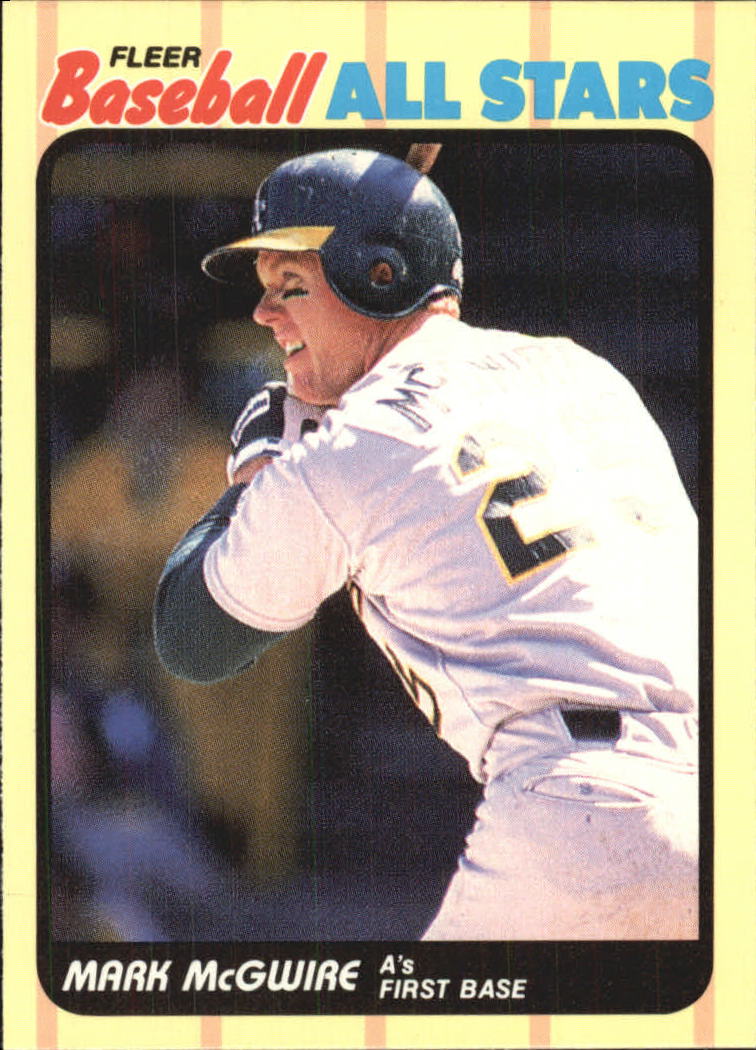 1989 Fleer Baseball All-Stars #29 Mark McGwire