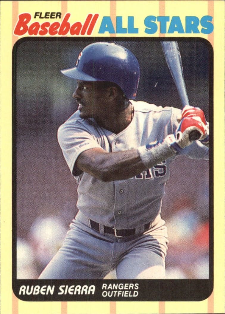 1989 Fleer Baseball All-Stars #37 Ruben Sierra