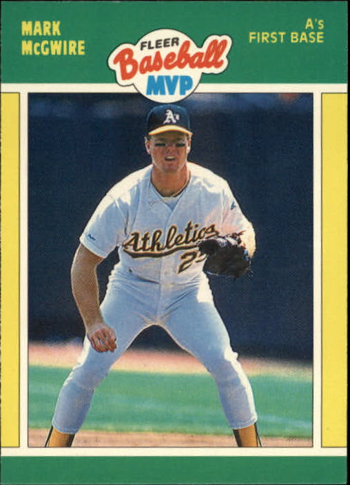 1989 Fleer Baseball MVP's #28 Mark McGwire