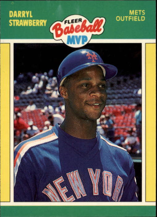 1989 Fleer Baseball MVP's #36 Darryl Strawberry