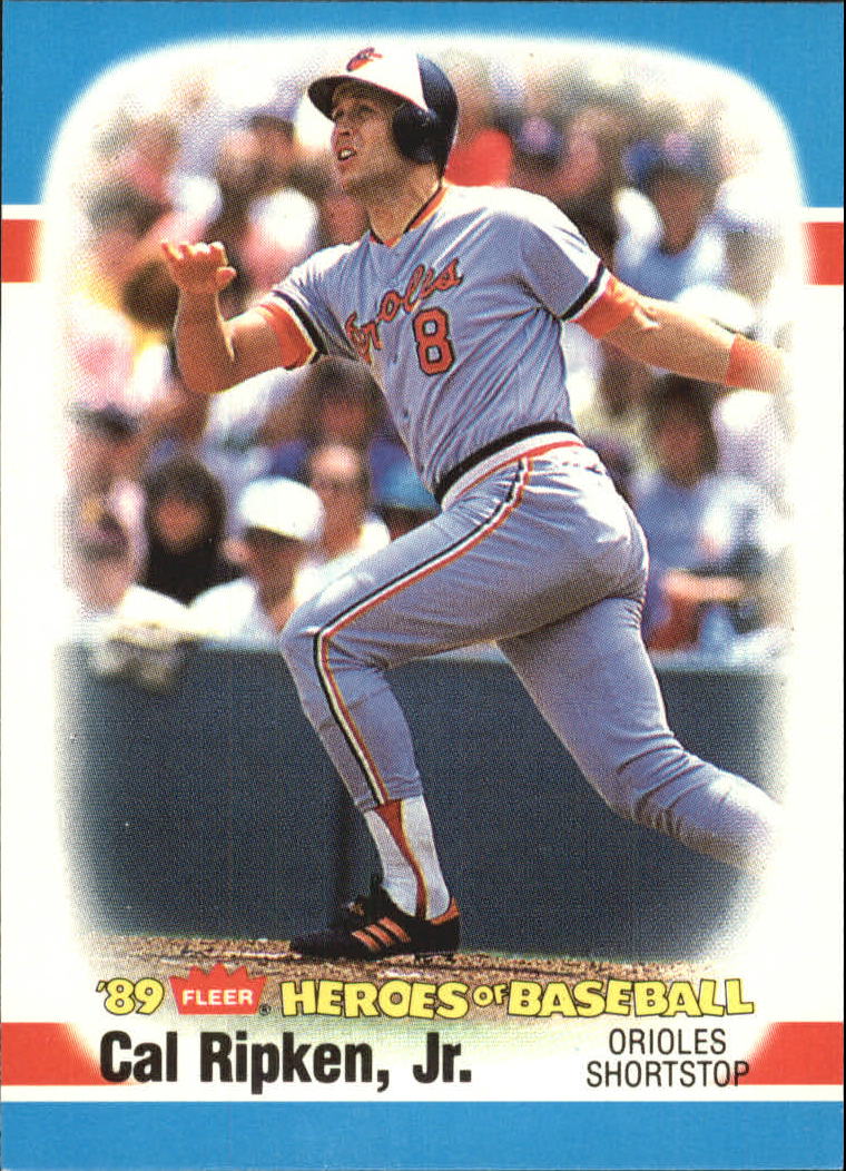 1989 Fleer Heroes of Baseball #34 Cal Ripken