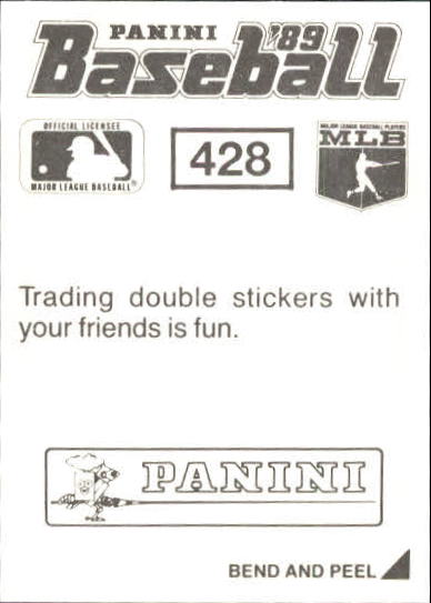 1989 Panini Stickers #428 Edgar Martinez back image