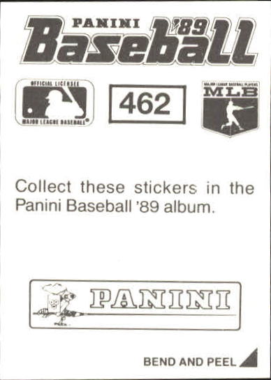 1989 Panini Stickers #462 Jimmy Key back image