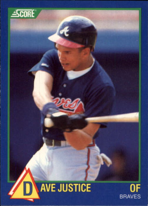 1989 Score Hottest 100 Rookies #26 Dave Justice