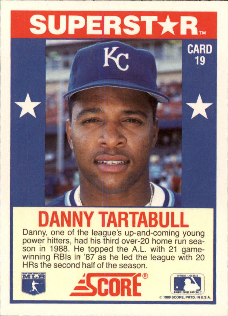 1989 Score Hottest 100 Stars #19 Danny Tartabull back image