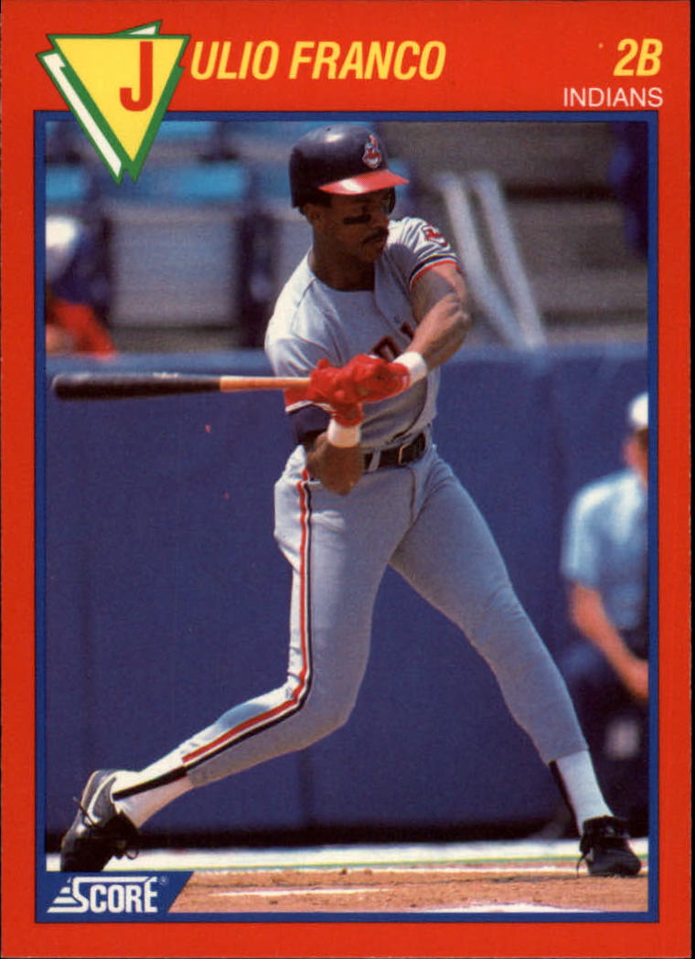 1989 Score Hottest 100 Stars #36 Julio Franco