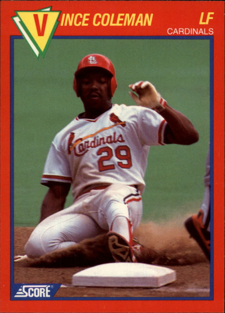 1989 Score Hottest 100 Stars #86 Vince Coleman - NM-MT - The Dugout ...