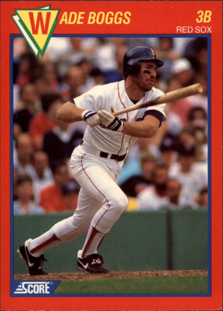 1989 Score Hottest 100 Stars #100 Wade Boggs
