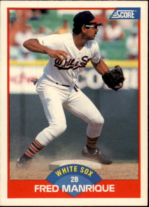 Fred Manrique Signed 1989 Upper Deck Baseball Card - Chicago White