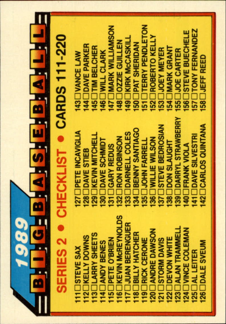 B1915- 1989 Topps Big Baseball Card #s 1-200 -You Pick- 15+ FREE US SHIP - Picture 348 of 395