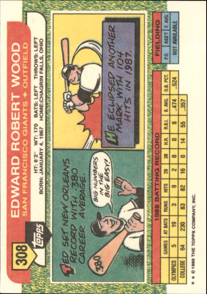 B1915- 1989 Topps Big Baseball Card #s 201-330 -You Pick- 15+ FREE US SHIP - Picture 205 of 247