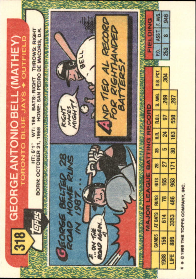 B1915- 1989 Topps Big Baseball Card #s 201-330 -You Pick- 15+ FREE US SHIP - Picture 225 of 247