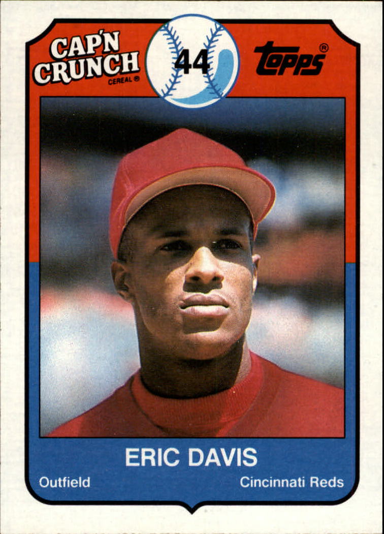 1989 Topps Cap'n Crunch #13 Eric Davis