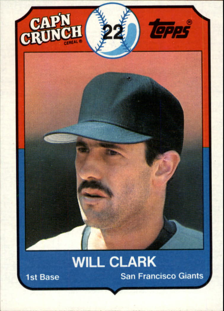 1989 Topps Cap'n Crunch #19 Will Clark