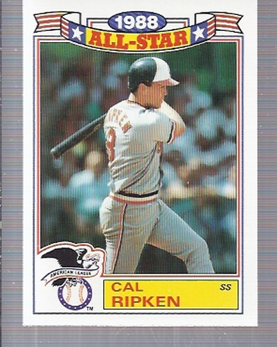 1989 Topps Glossy All-Stars #5 Cal Ripken