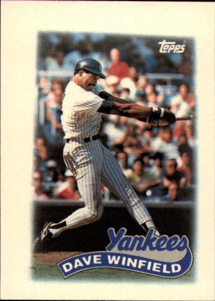 1989 Topps Mini Leaders #67 Dave Winfield