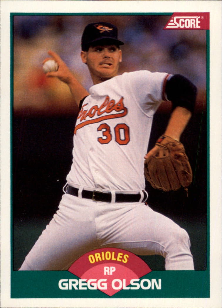 1989 Score Rookie/Traded #96T Gregg Olson RC